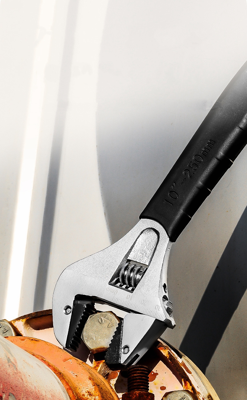 Pipe Wrench Adjustable - Adjustable Ratchet Wrench Non-Slip Handle Plumbing