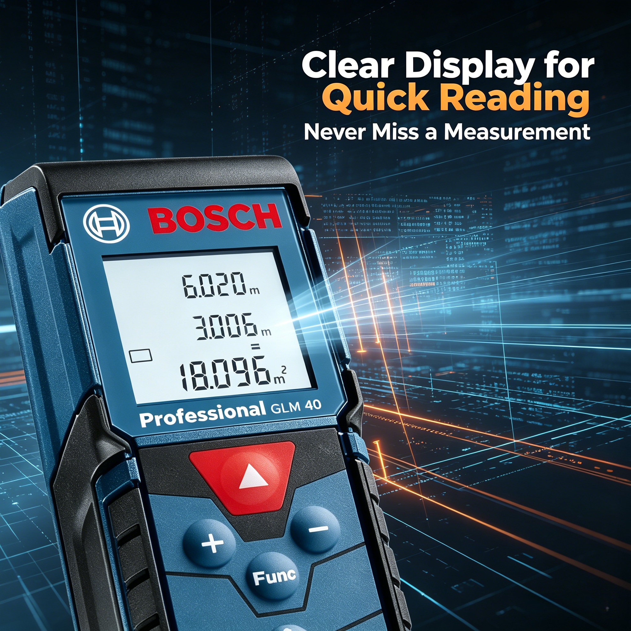 Home Improvement Center - Bosch GLM40 Laser Range Finder Digital