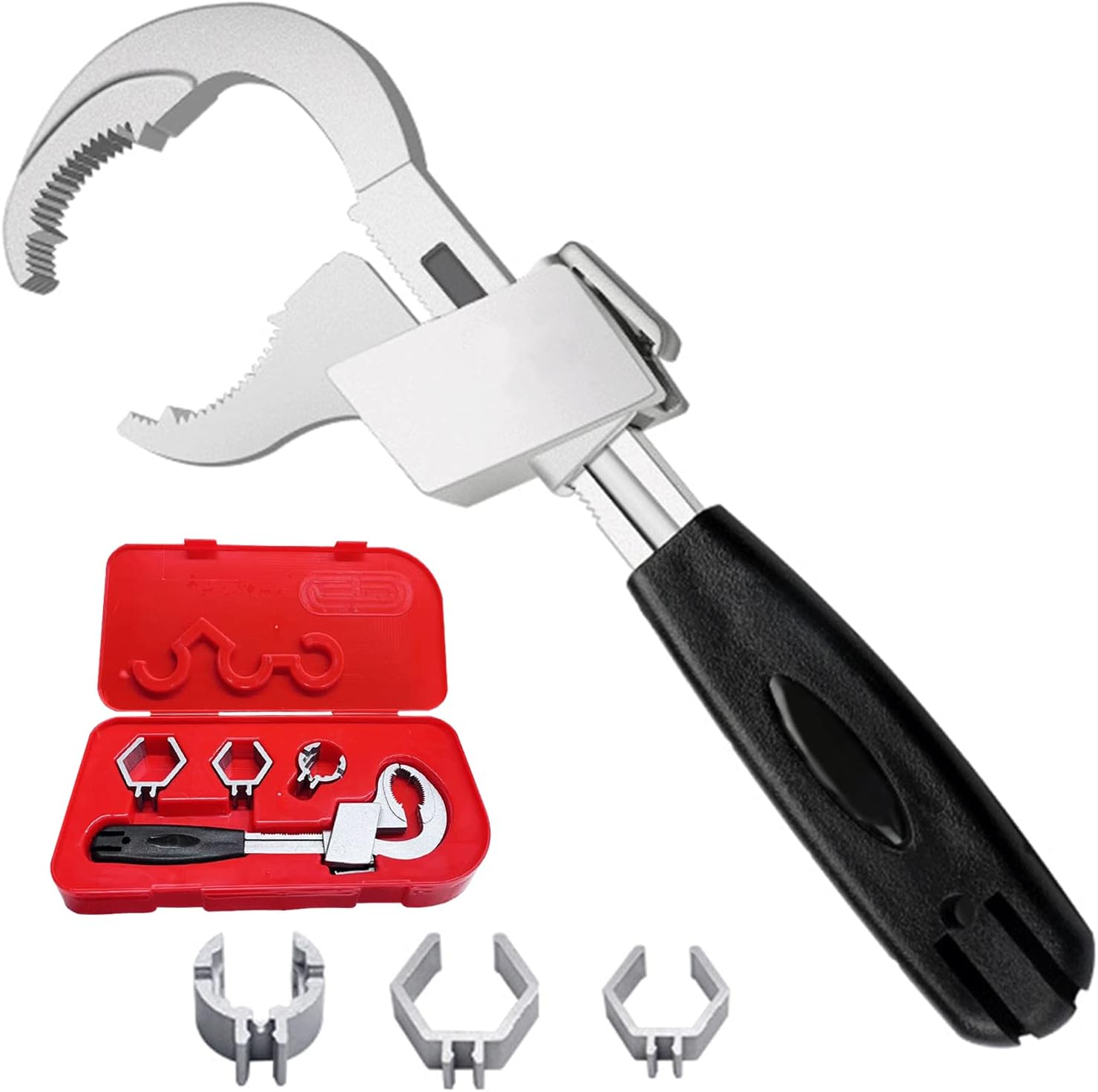 Pipe Wrench Adjustable - Universal Adjustable Double-Ended Wrench - Multifunctional