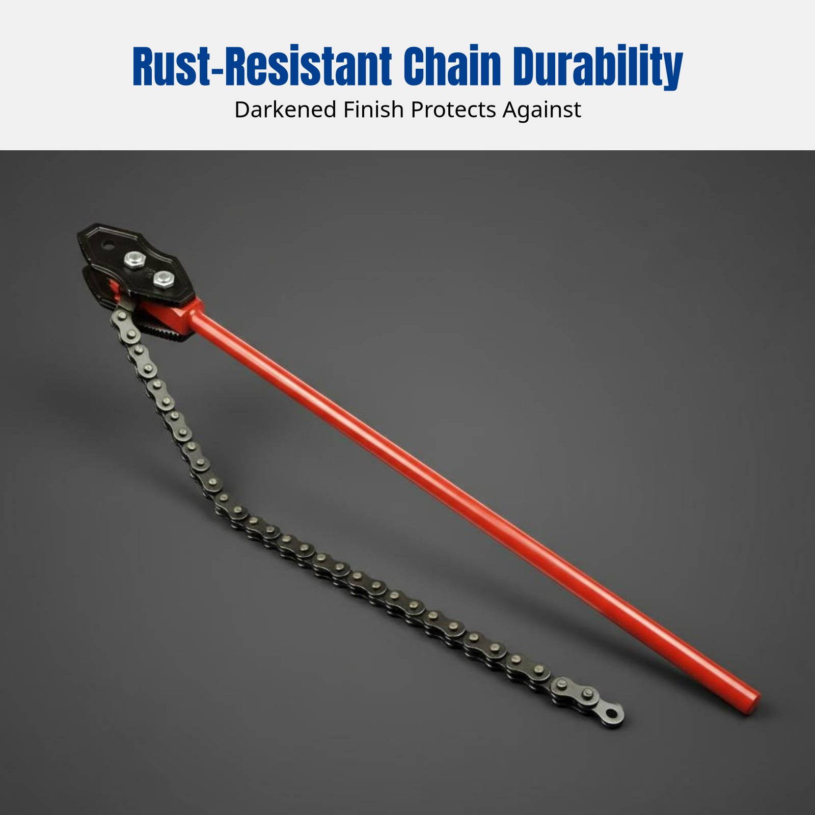 Pipe Wrench Adjustable - B-Type Adjustable Pipe Chain Wrench, Heavy-Duty