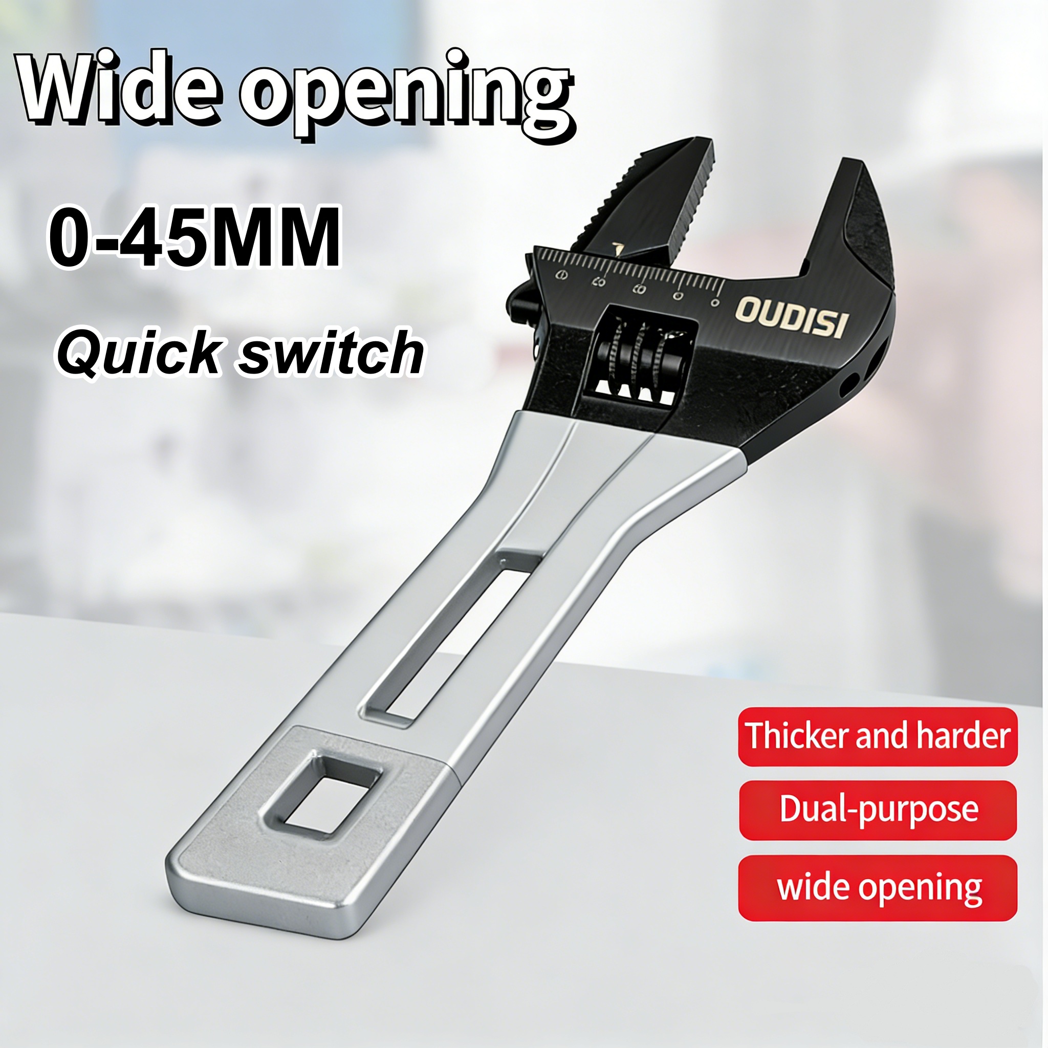 Pipe Wrench Adjustable - Adjustable Large Open Steel Wrench Universal