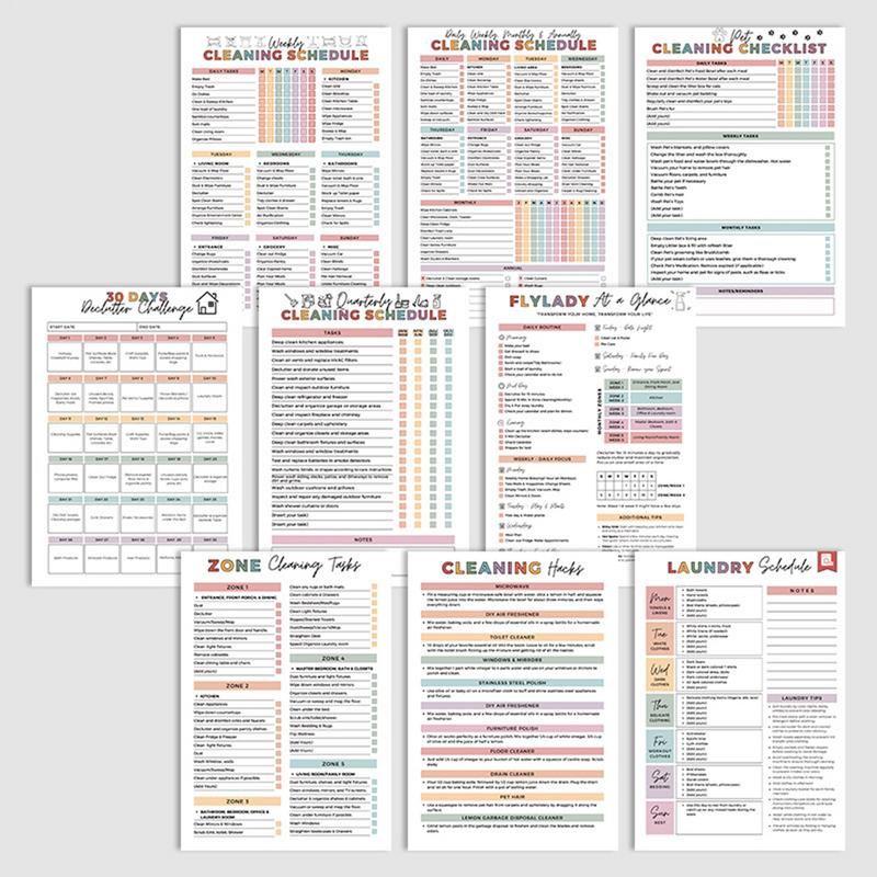 Household Cleaning Schedule Cl - Home Improvement Books 评论和价格