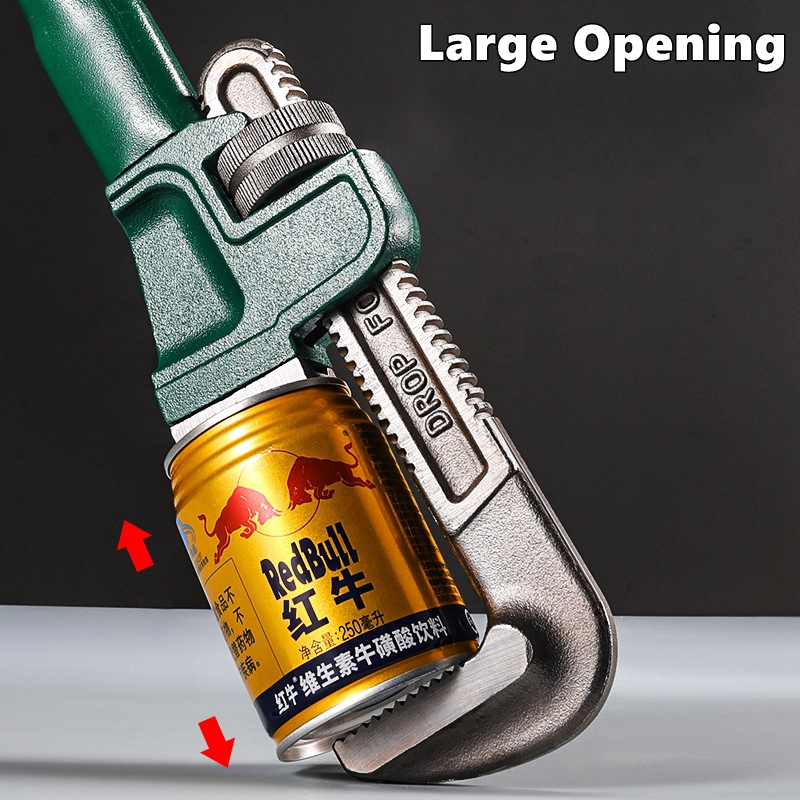 Heavy Duty Carbon Steel Straig - Pipe Wrench Adjustable 评论和价格