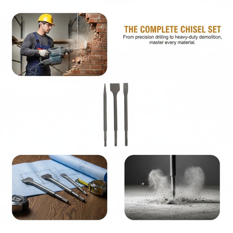 3Pcs SDS Plus Chisel Drill Bit - Home Improvement Center 评论和价格