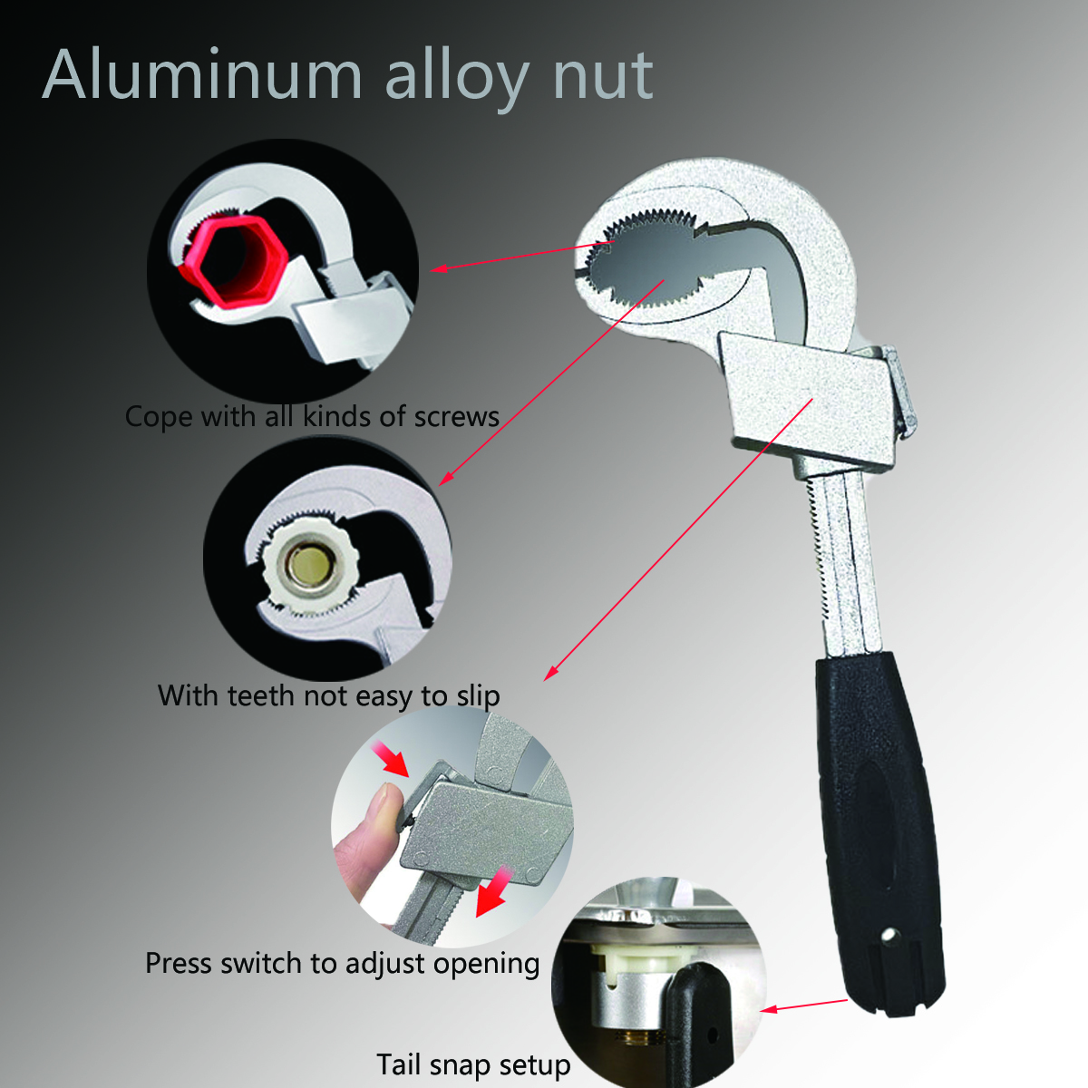 Universal Adjustable Double-En - Pipe Wrench Adjustable 评论和价格